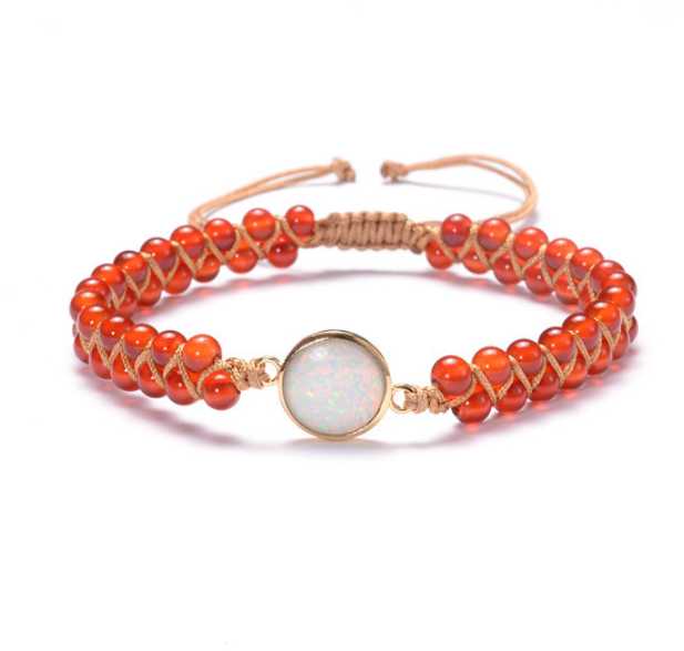 Amazoniet Bergkristal Parel Armband Myspirituals