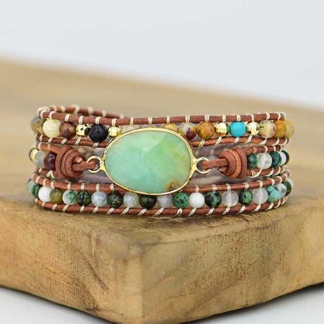 Groene Jaspis Wikkelarmband Myspirituals