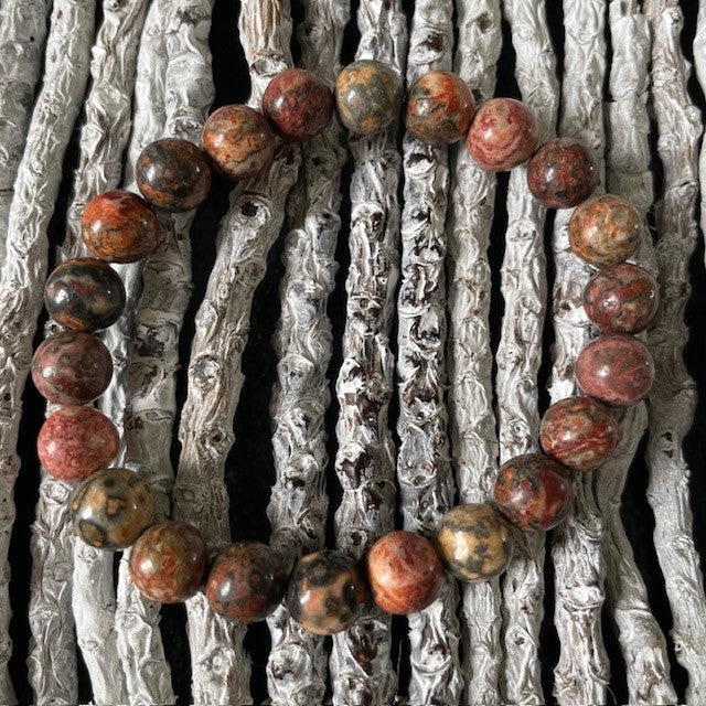 Rode Luipaard Jaspis Armband