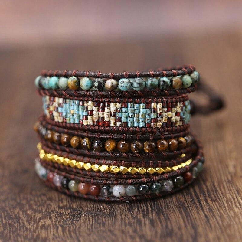 Geweven Bohemian Wikkelarmband Myspirituals