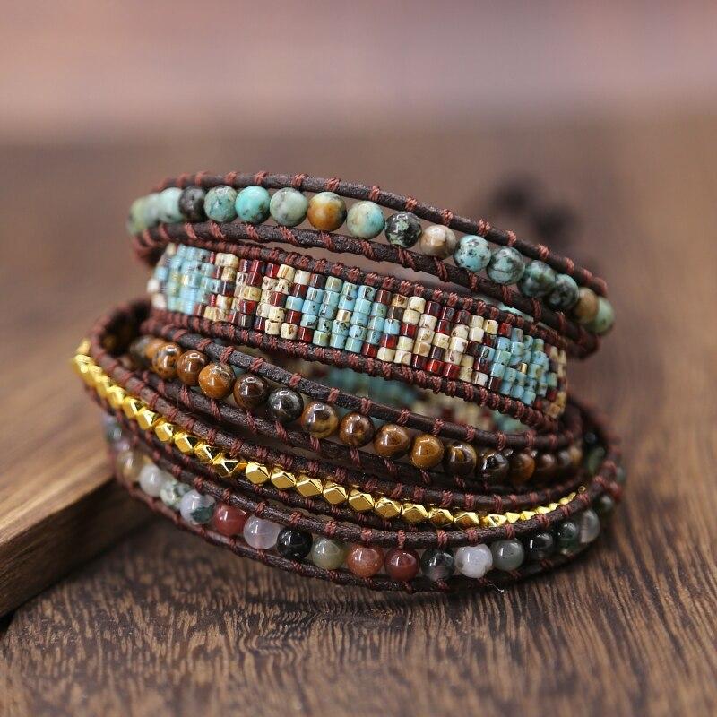 Geweven Bohemian Wikkelarmband Myspirituals