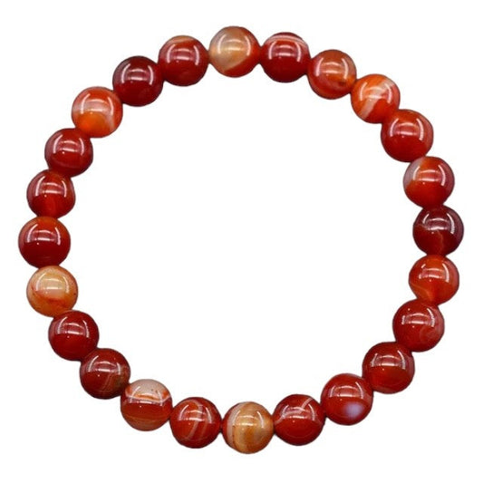 Rode Agaat Armband