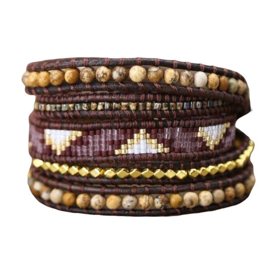 Handgeweven Bohemian Wikkelarmband Myspirituals