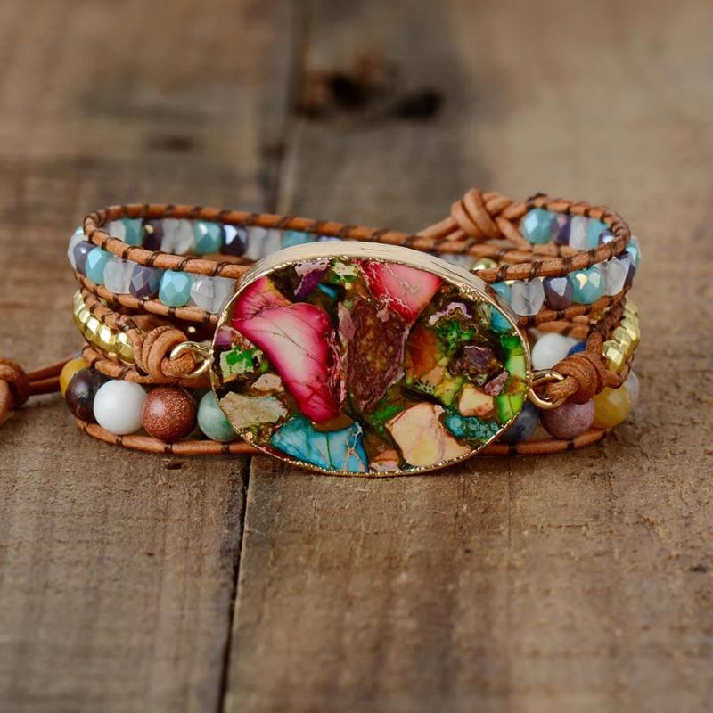 Kleurrijke Bohemian Wikkelarmband Myspirituals