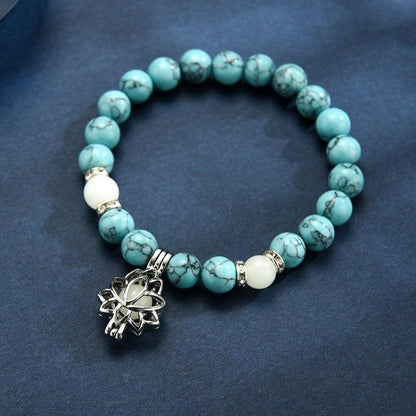 Natuurlijke Lichtgevende Lotus armband Myspirituals
