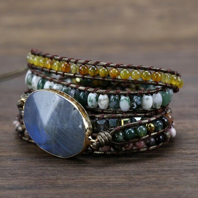Oceaan Kwarts Wikkelarmband Myspirituals