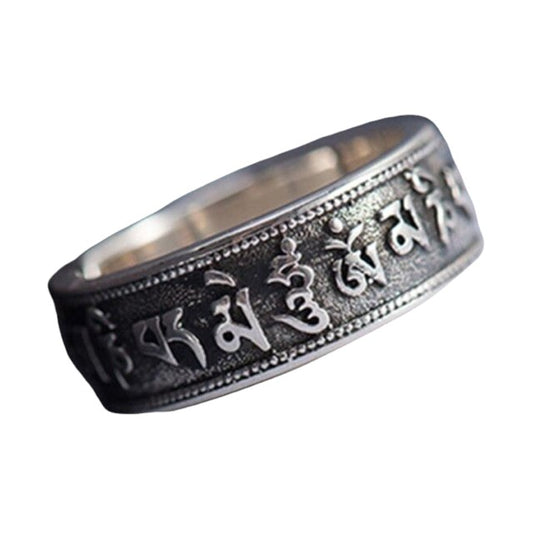 Zilveren Mantra Ring Myspirituals