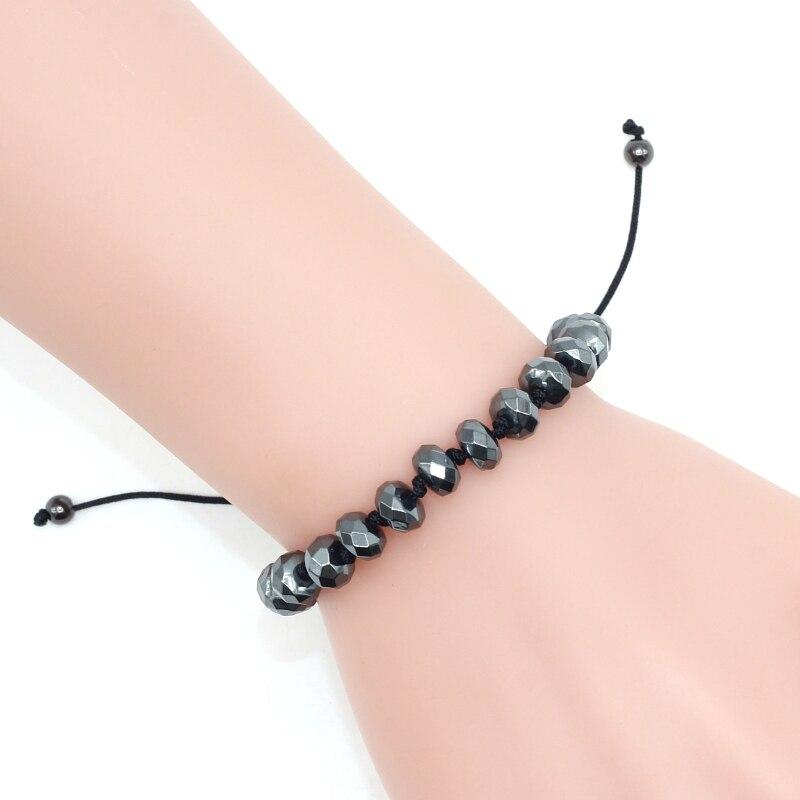 Zwarte Hematiet Kralen Armband Myspirituals
