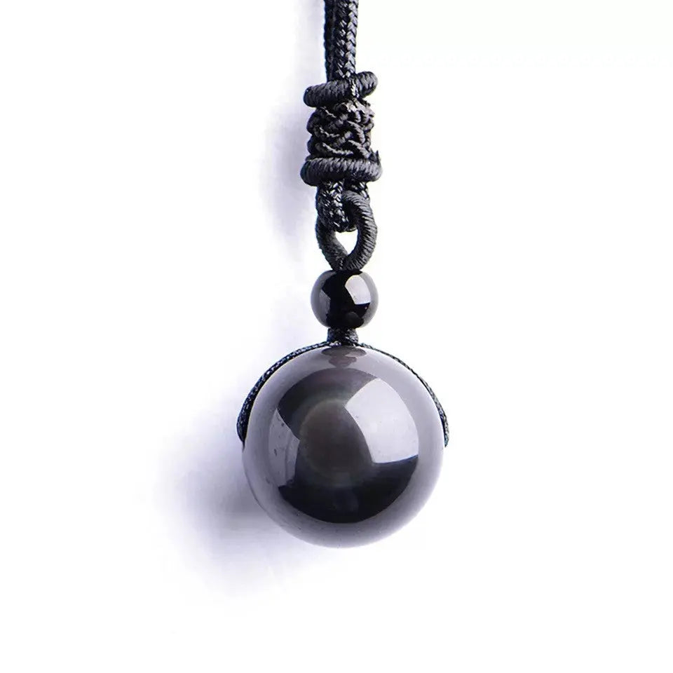 Zwarte Obsidiaan Regenboog Ketting Myspirituals